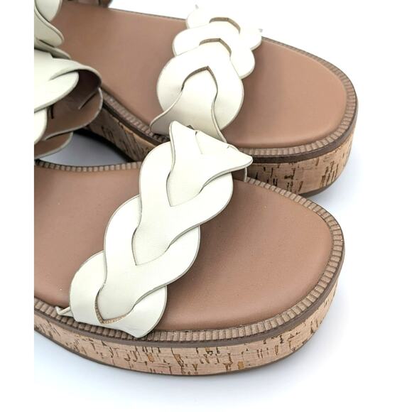 Nordstrom Rack Pennie Braided Platform Sandal Women's Cream Size US10M - Picture 7 of 10